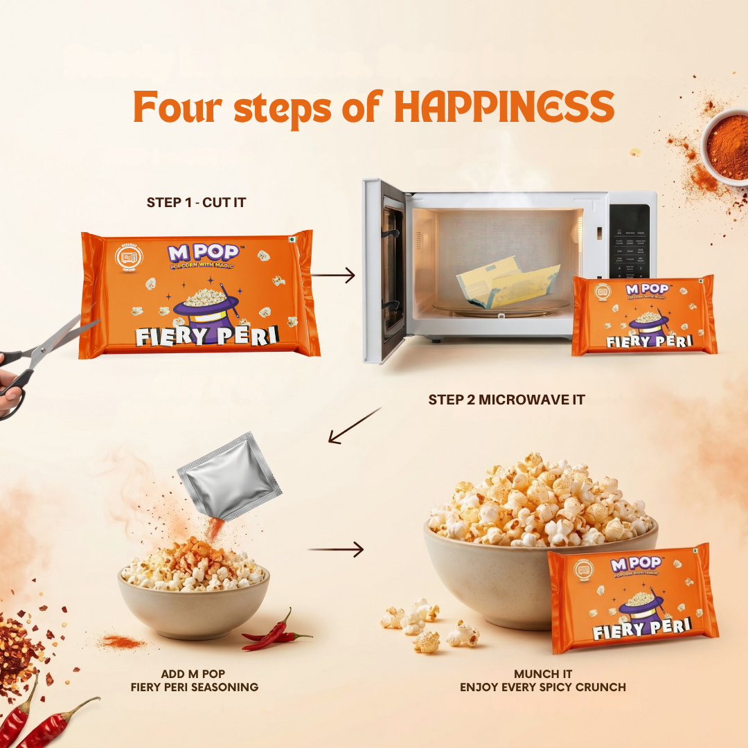 M POP Fiery Peri Microwave – 50 gms