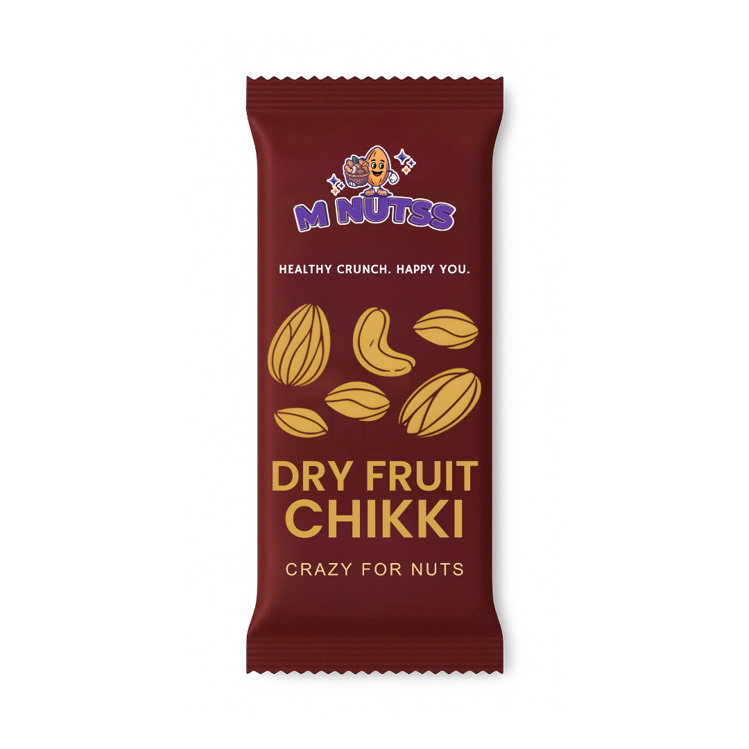 M-Nutss Dry Fruit Chikki – Crunchy & Nutritious Snack