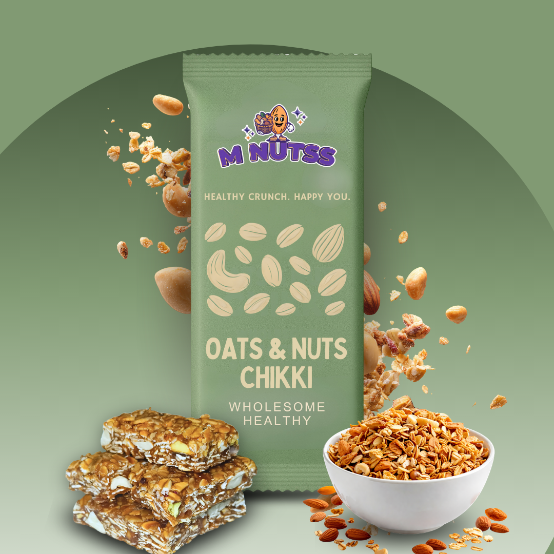 M-Nutss Oats & Nuts Chikki – Wholesome & Nutritious Snack