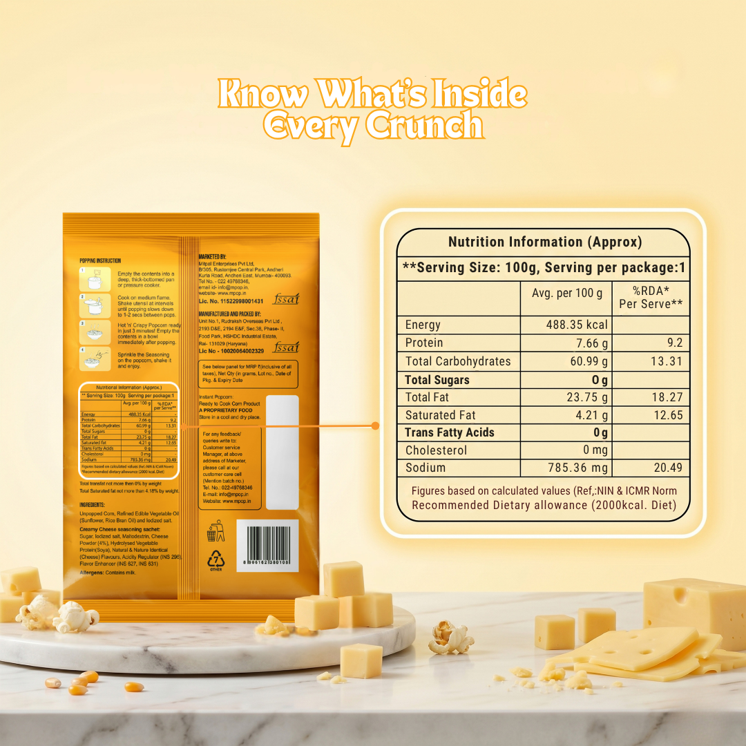 M POP Creamy Cheese – 60 gms