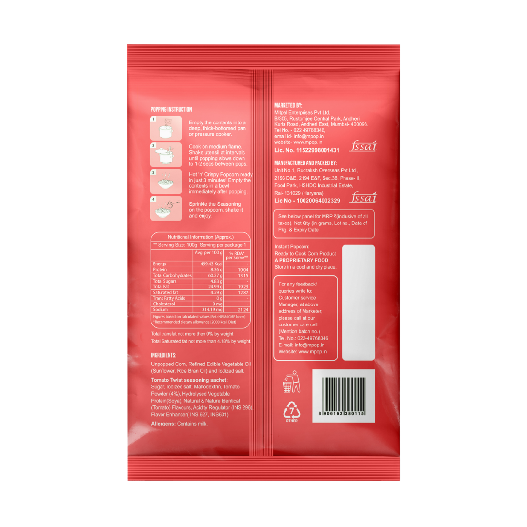 Tomato Twist Popcorn – 70 gms