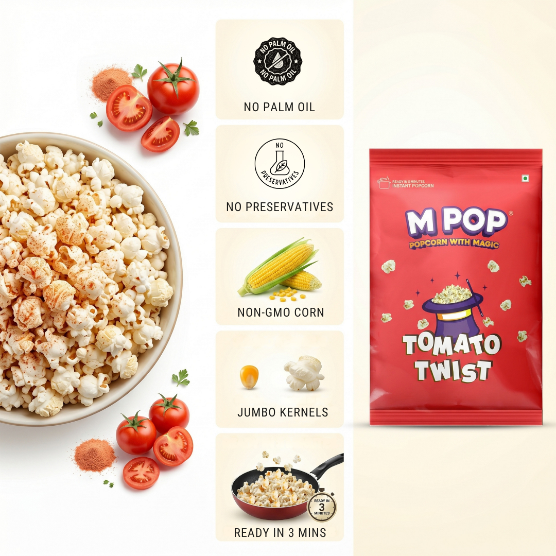 Tomato Twist Popcorn – 70 gms