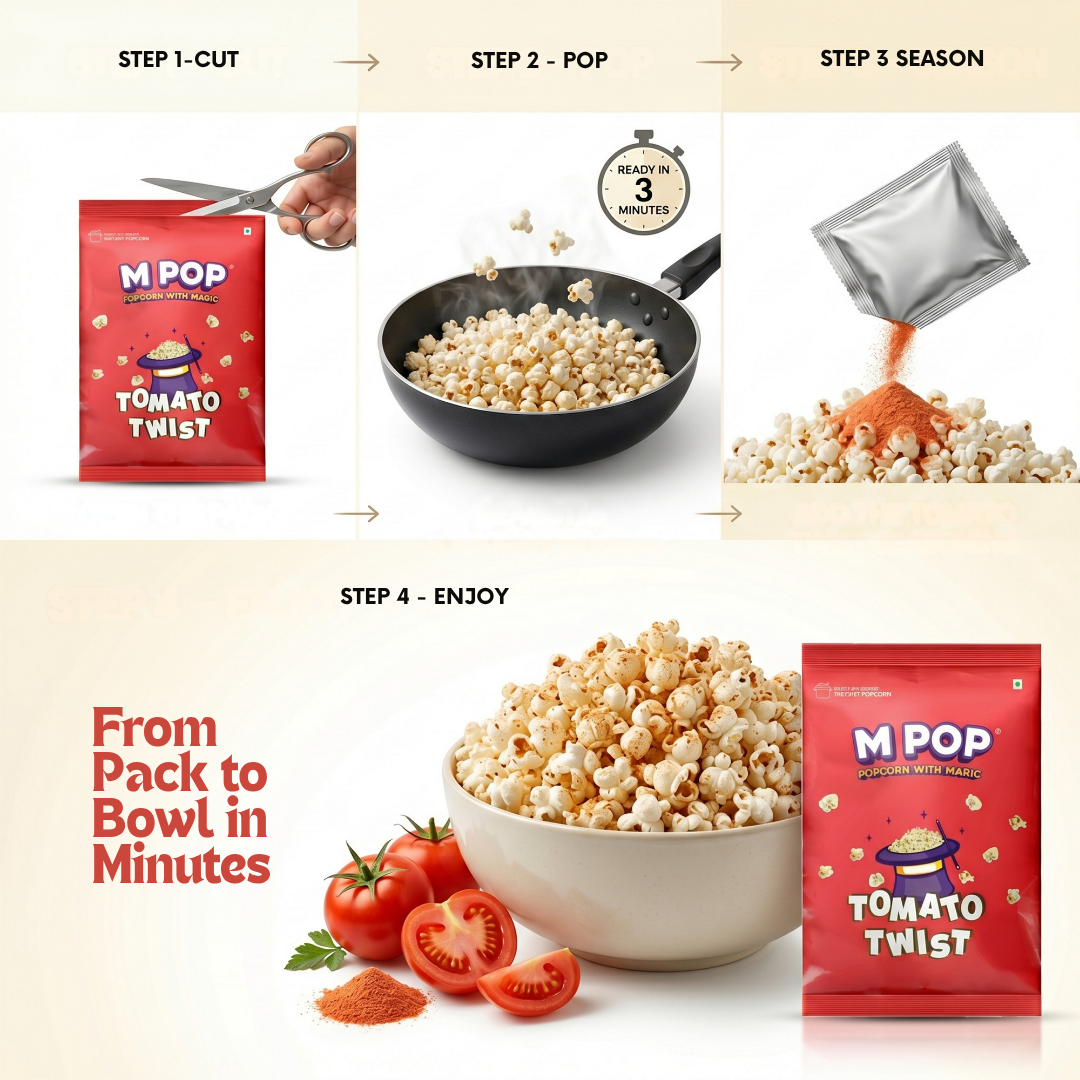 Tomato Twist Popcorn – 70 gms