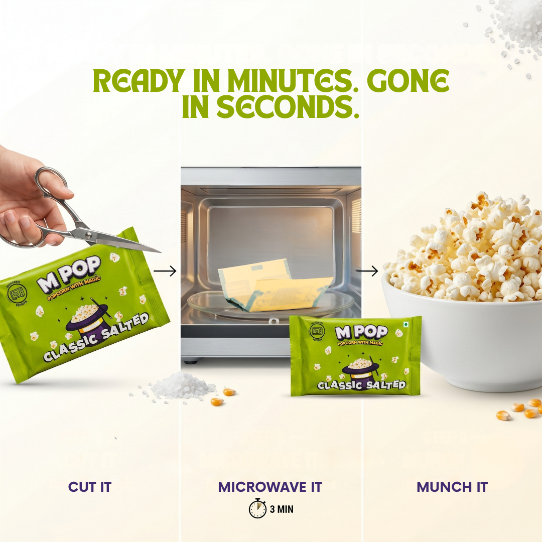 Classic Salted Microwave Popcorn – 90 gms