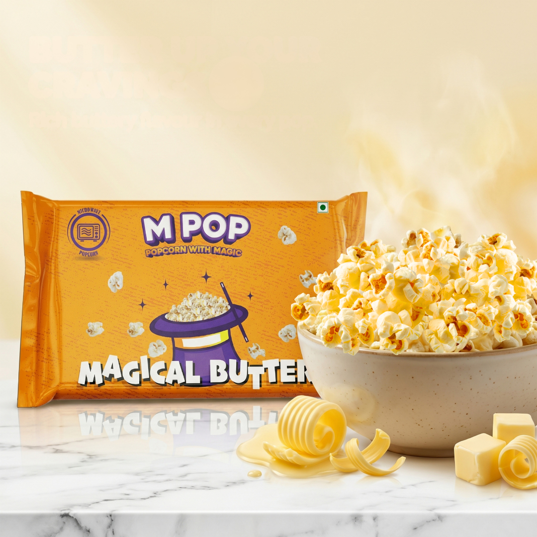M POP Magical Butter Microwave Popcorn – 90 gms