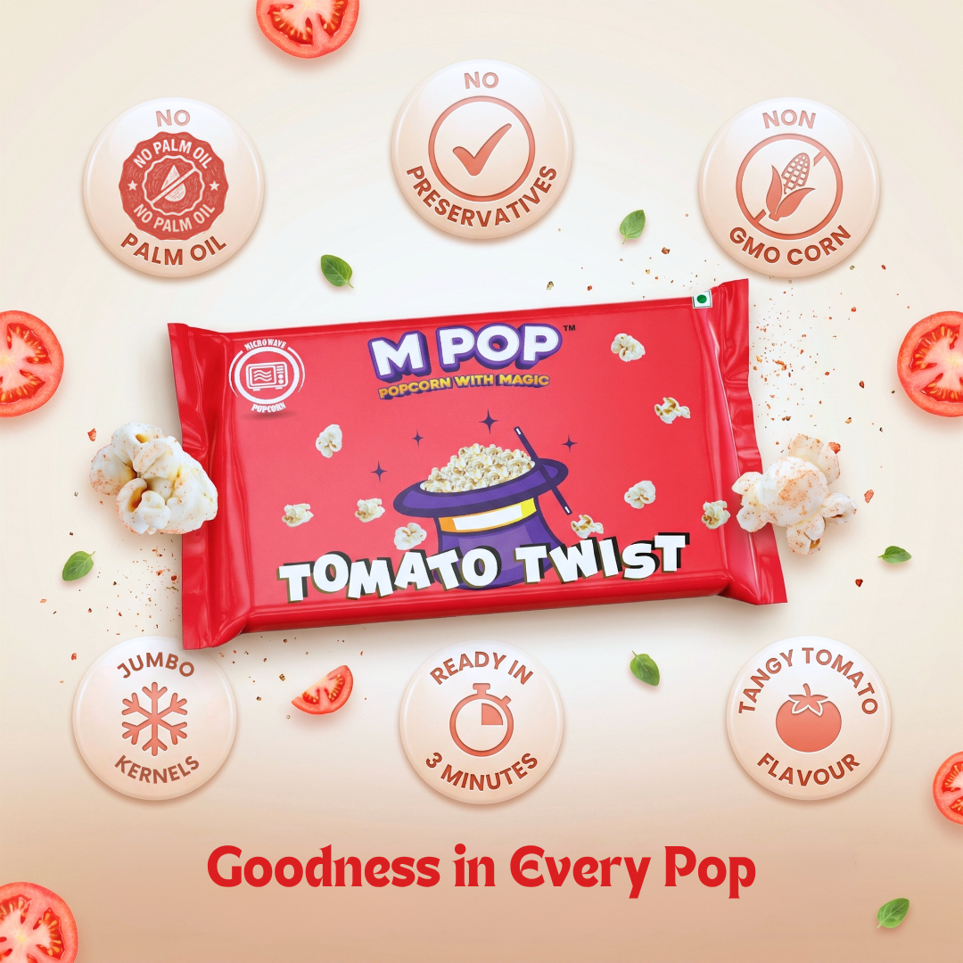 M POP Tomato Twist Microwave – 50 gms