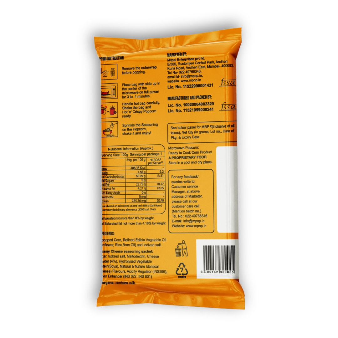 M POP Creamy Cheese Microwave – 50 gms